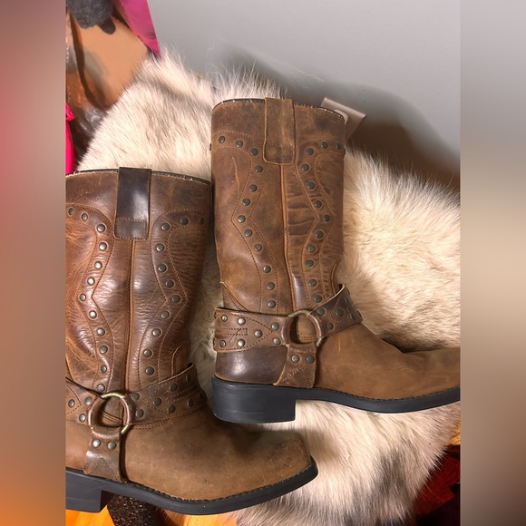 Lotus leather cowboy boots - Picture 9 of 15